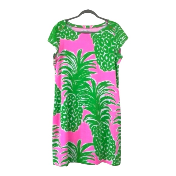 Lilly Pulitzer Loren Pink Pout Flamenco Pima Dress Size XS - Picture 6 of 8